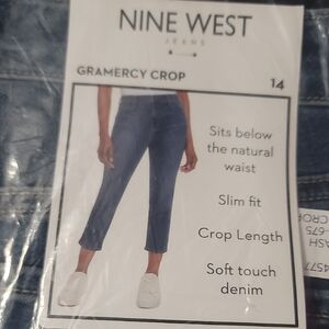 Nine West Gramercy Crop Jeans in Blue